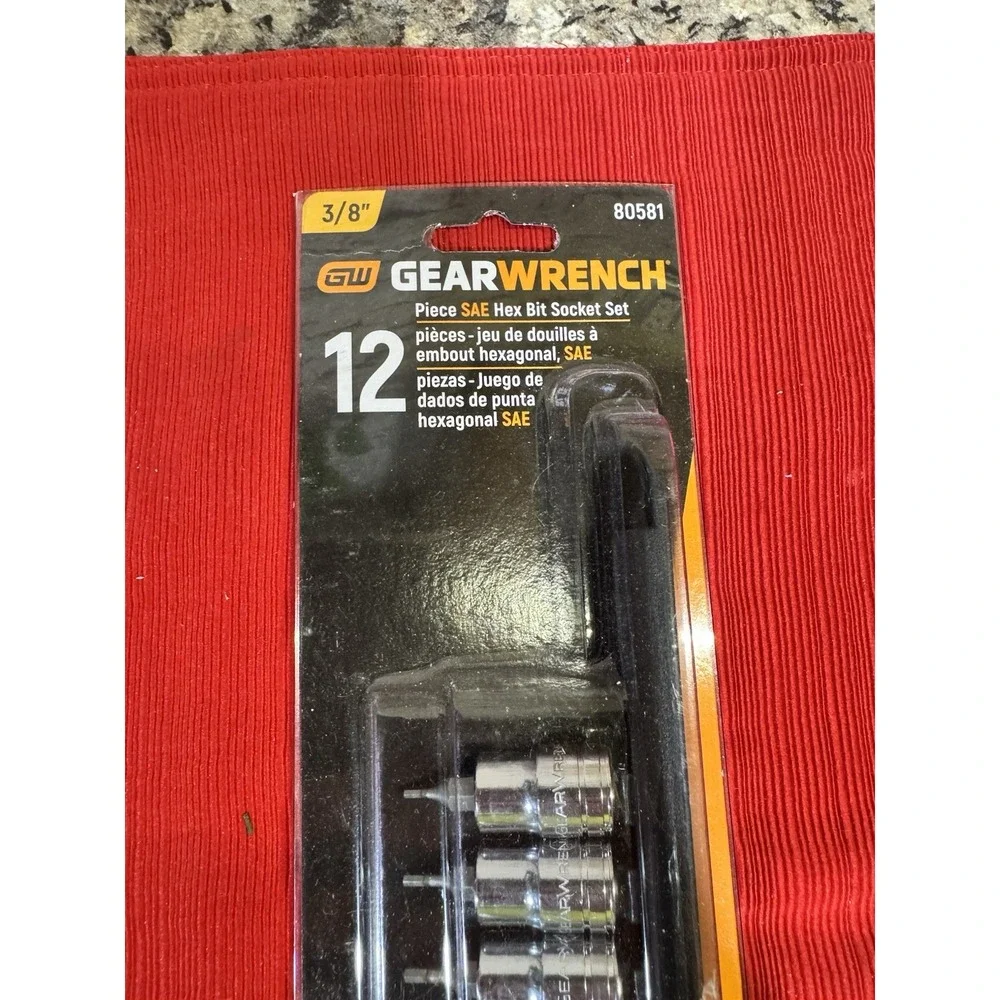 GEARWRENCH 80581 3/8 DR SAE HEX BIT SOCKET SET